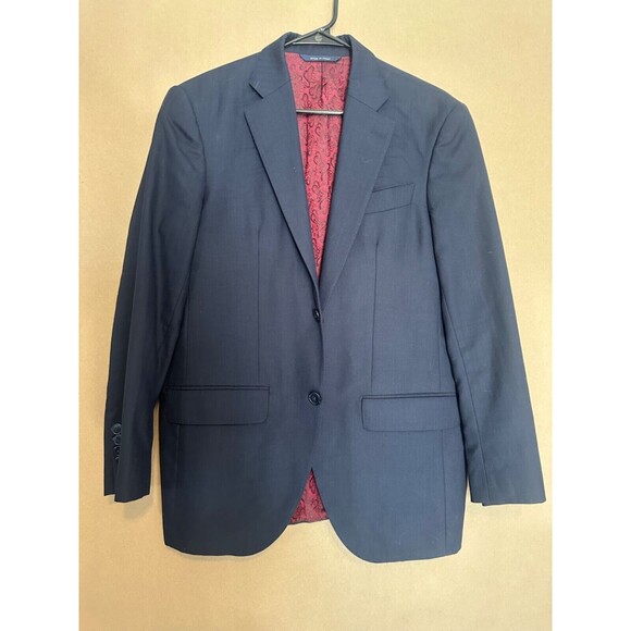 Massimo Roma Suit Blazer Jacket Mens Blue Navy size 50 Italy - Picture 1 of 7